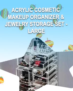 Acrylic cosmetic storage drawers