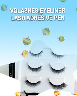 Adhesive eyeliner pen