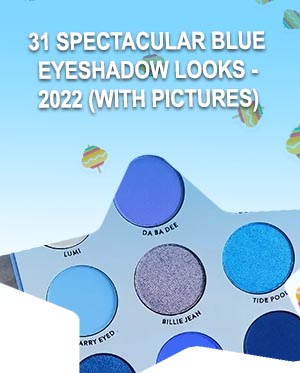 Blue eyeshadow