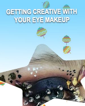Creative eye makeup