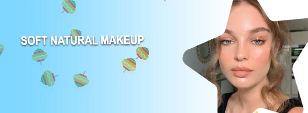 Soft natural makeup look