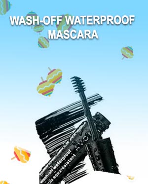 Wash off waterproof mascara